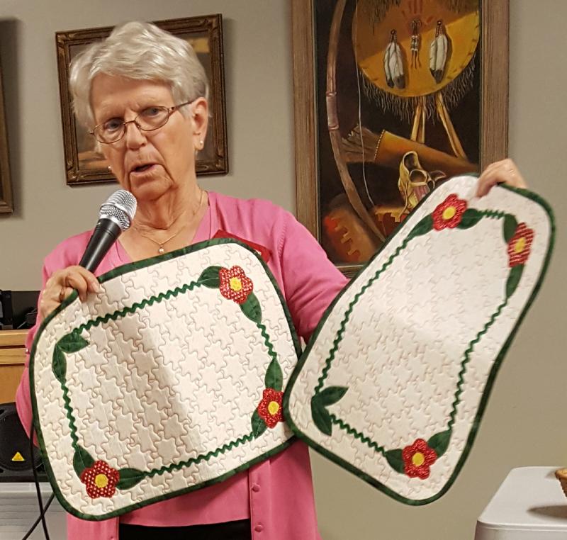 Donna Placemats from Creative Stitches class  