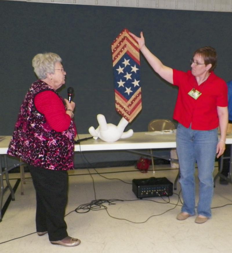 A flag banner shown by Dorothy G.