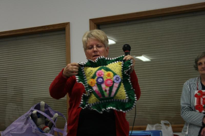 Donna's pillow from the January class