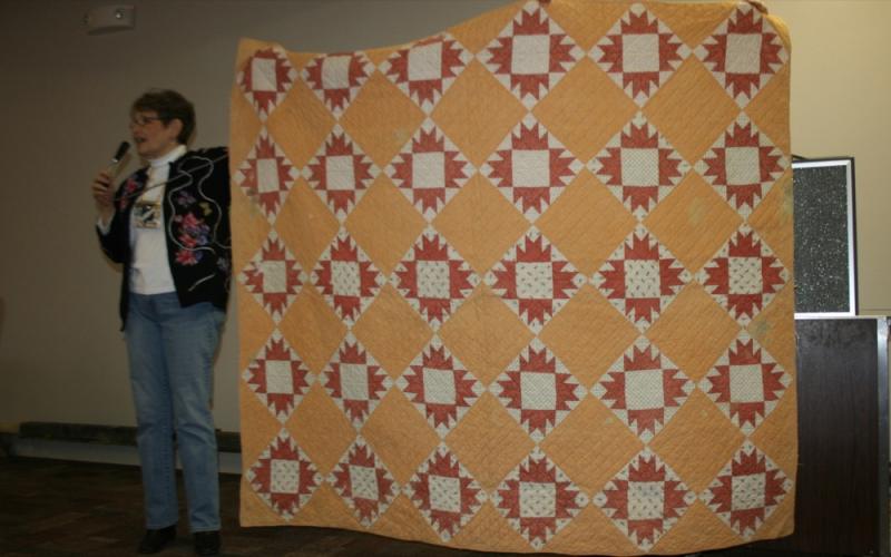 Sharon's Civil War Era quilt rescued from a farm house