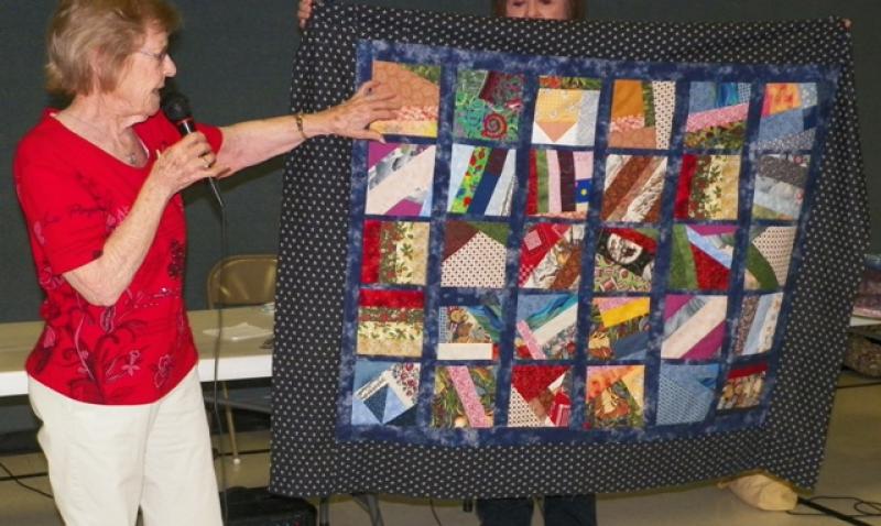 A community quilt shown by Wanda M.